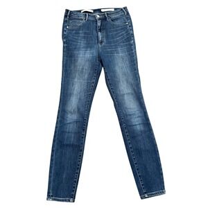 Anthropologie Pilcro Superscript Ultra High Rise Blue Jeans Women's Size 28‎